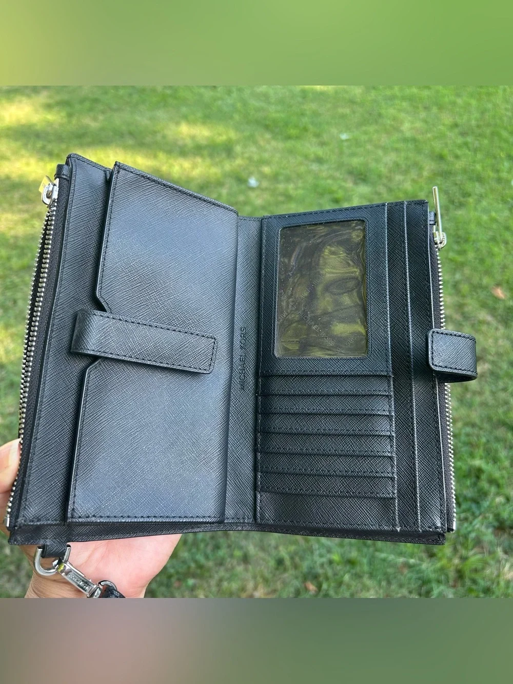 Michael Kors Black Saffiano Leather Wristle